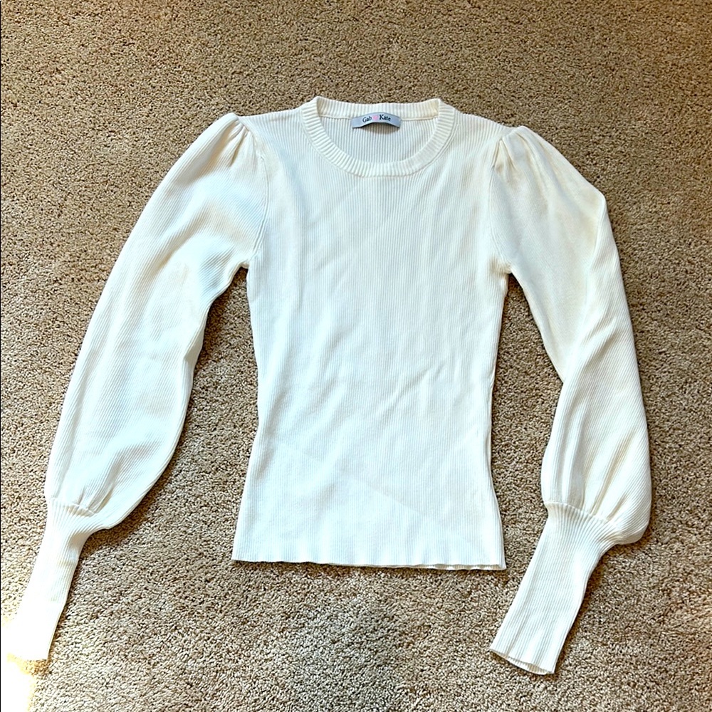 Cream sweater